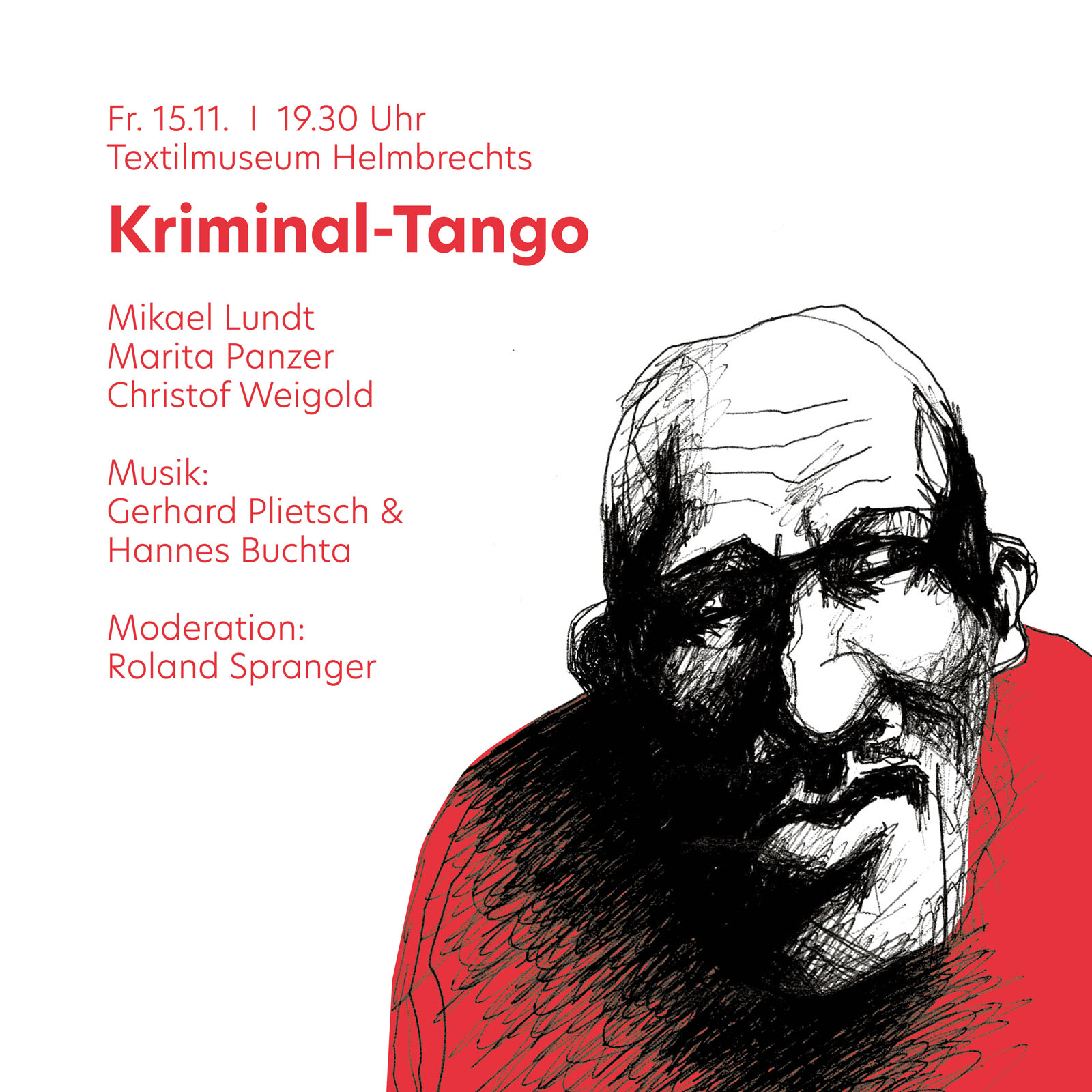 Kriminal-Tango im Textilmuseum Helmbrechts am 15.11.2024